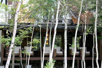 まるで童話の世界。白樺の高原に佇む静寂に包まれた洋館