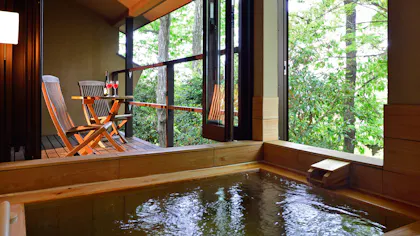 東京から2時間で行ける10室以下客室露天風呂付の宿