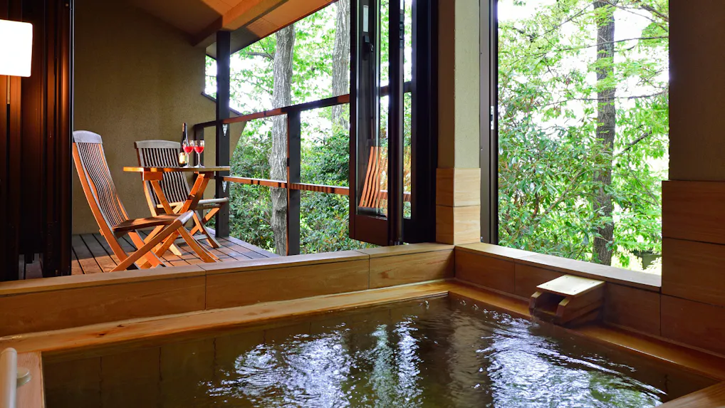 東京から2時間で行ける10室以下客室露天風呂付の宿