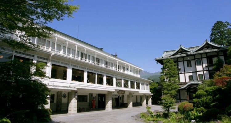 アップルパイが美味しい金谷ホテルの外観