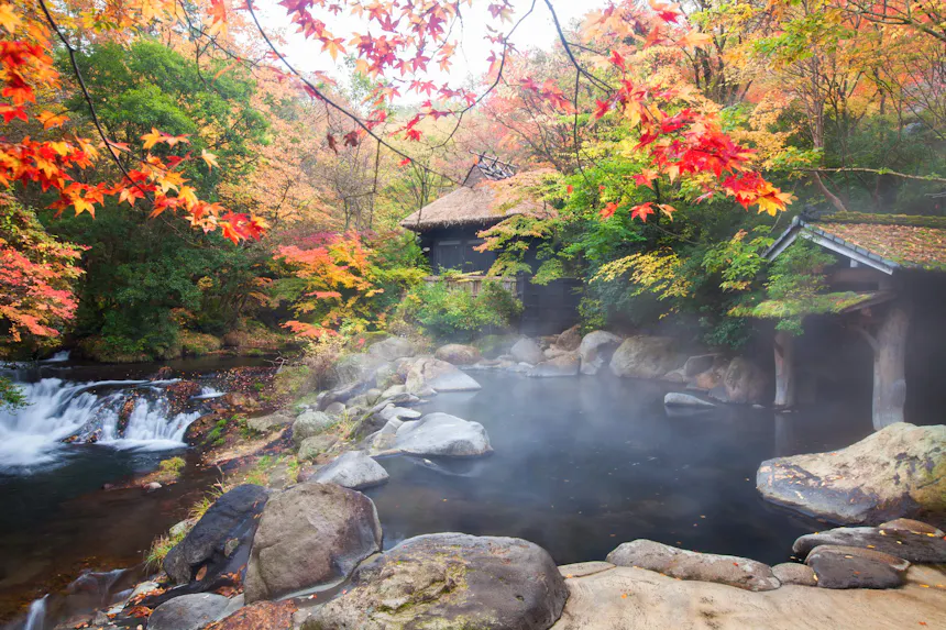 露天風呂から紅葉が見える宿（西日本編）