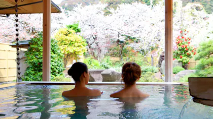露天風呂から桜が見える宿4選