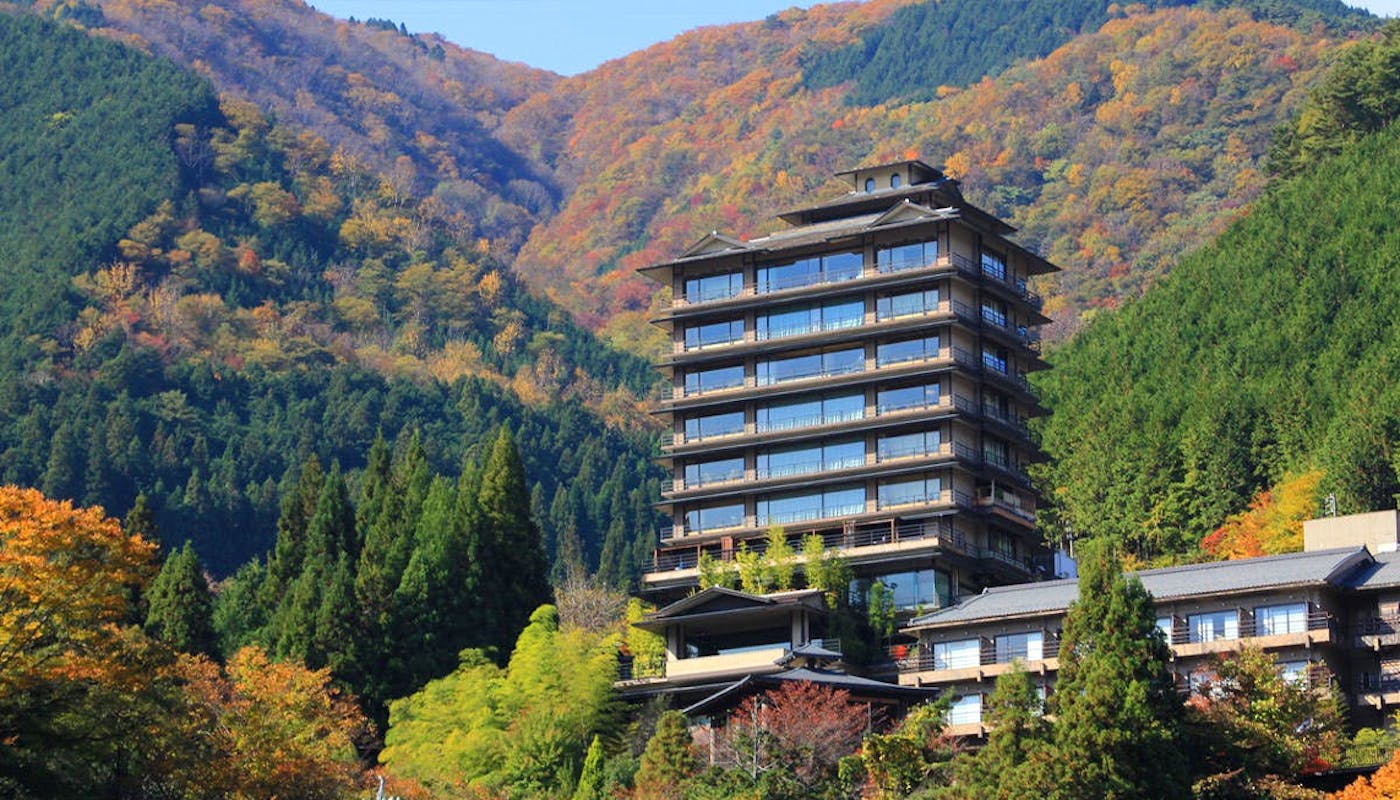 STORY下呂温泉 今宵 天空に遊ぶ しょうげつ岐阜県/下呂温泉街を一望 露天風呂付き客室のある絶景宿