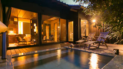 お部屋で露天風呂も内風呂も愉しめるおこもり宿　伊豆編