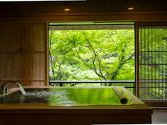 加賀・山中温泉かけ流しの優雅な客室で寛ぐ