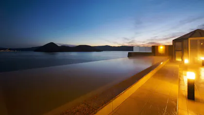 大浴場の露天風呂から星空が見える宿（東日本編）