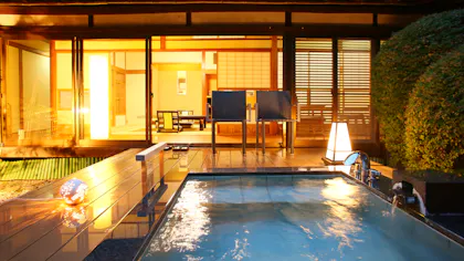 露天風呂付客室で部屋食を楽しめる10室以下の宿　伊豆編
