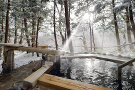 客室露天風呂で雪見温泉が楽しめる宿（東北・北関東編）