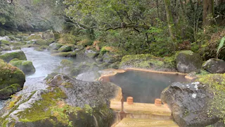【取材】鹿児島の渓流沿いに佇む野趣溢れる露天風呂を持つ温泉宿