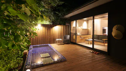 伊豆の清流に抱かれる全室露天風呂付離れの温泉リゾート