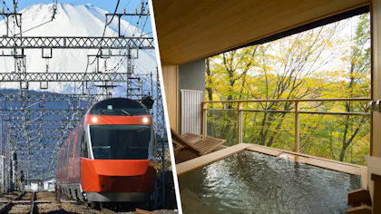 「特急ロマンスカー」で移動も愉しむ箱根の旅