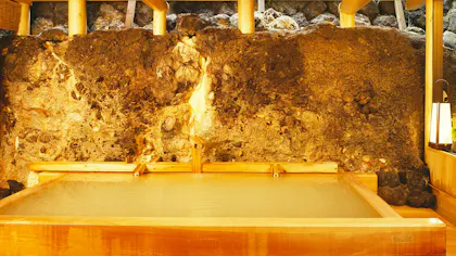 草津温泉唯一の天然岩風呂と美食に癒される老舗旅館