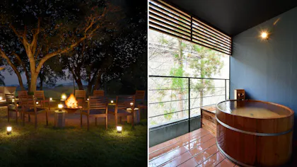 温泉や露天風呂が楽しめるグランピング施設4選