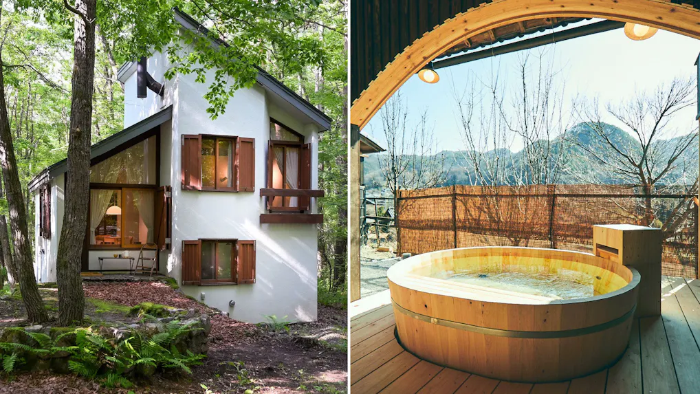 プライベートな湯浴みを叶える露天風呂付の一棟貸し　東日本編