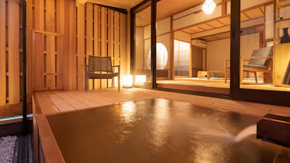 露天風呂付客室で部屋食を楽しめる温泉宿　北陸編