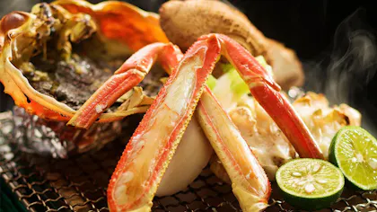 一度は食べたい冬の味覚、タグ付ブランドガニ料理が自慢の温泉宿特集