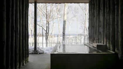 客室露天風呂で雪見温泉が楽しめる宿　北海道編