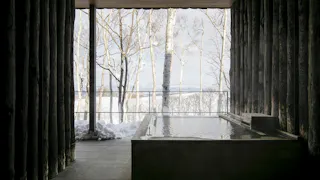 客室露天風呂で雪見温泉が楽しめる宿　北海道編