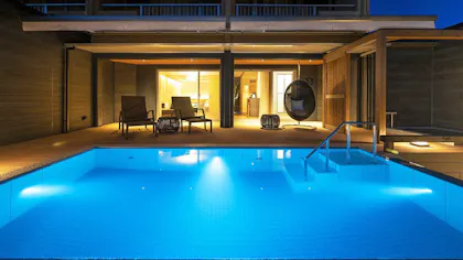 温水プライベートプールと露天風呂付のお部屋がある温泉宿　西日本編