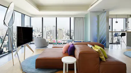 ラグジュアリー空間が魅力のペントハウスのお部屋がある宿