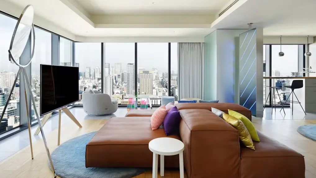 ラグジュアリー空間が魅力のペントハウスのお部屋がある宿