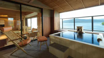 レイクビューの景色を楽しめる、露天・半露天風呂付客室がある宿　東日本編