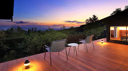 客室のテラスで星空を楽しめる宿　西日本編