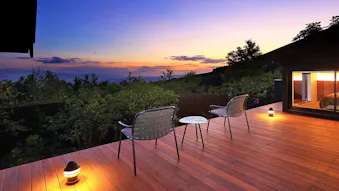 客室のテラスで星空を楽しめる宿　西日本編