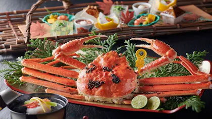 カニ料理を部屋食で楽しめる、100平米以上のお部屋がある温泉宿5選