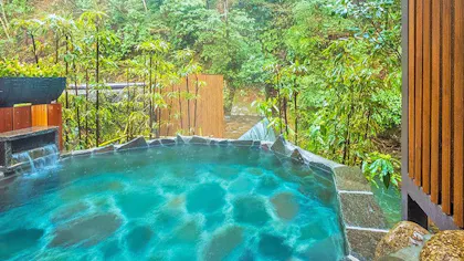 源泉掛け流しの湯を満喫！温泉露天風呂＆内風呂付客室でおこもり滞在が叶う宿　東日本編