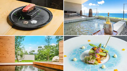 有名シェフがプロデュースした美食を味わえる、露天風呂付客室がある宿4選