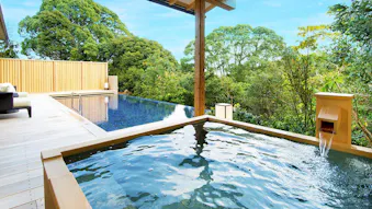 温水プライベートプールと露天風呂付のお部屋がある温泉宿　東日本編