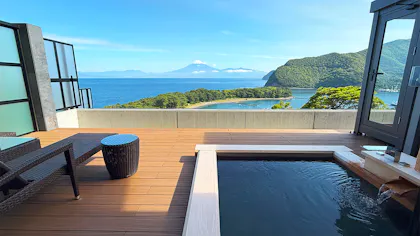 【滞在記】西伊豆に佇む全5室の「富士青藍」で、富士山と海の絶景・美食に癒される滞在